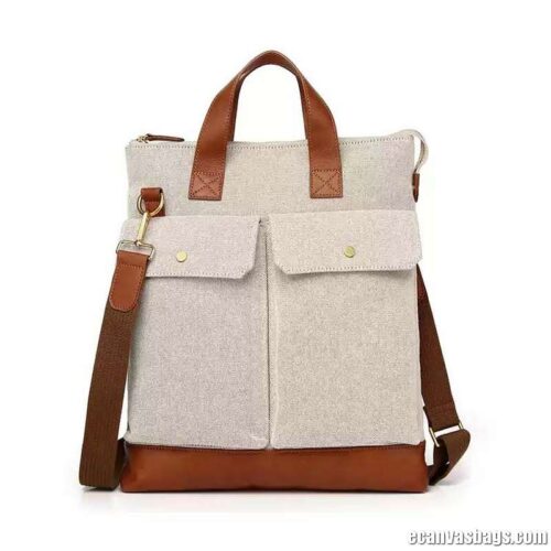 Canvas Shoulder Bag With Strap